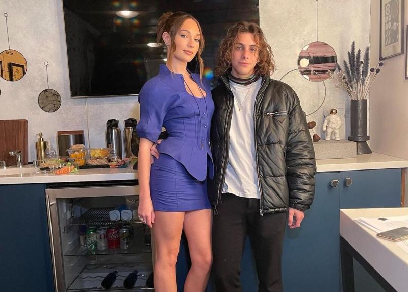 Eddie Benjamin with Maddie Ziegler Eddie Benjamin with Maddie Ziegler