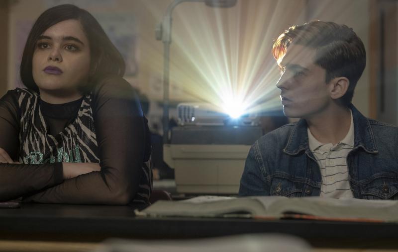 Austin Abrams with Barbie Ferreira in series Euphoria Austin Abrams with Barbie Ferreira in series Euphoria