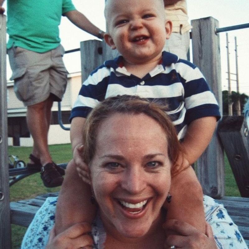 Young James Wright with his mom Young James Wright with his mom