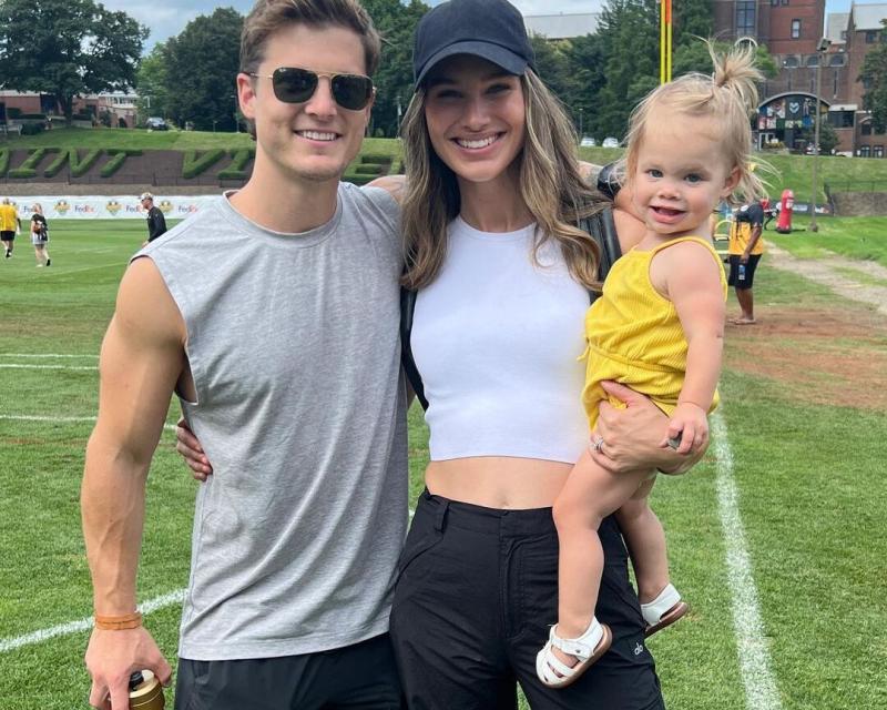 Josh Herbert with his wife and daughter Josh Herbert with his wife and daughter